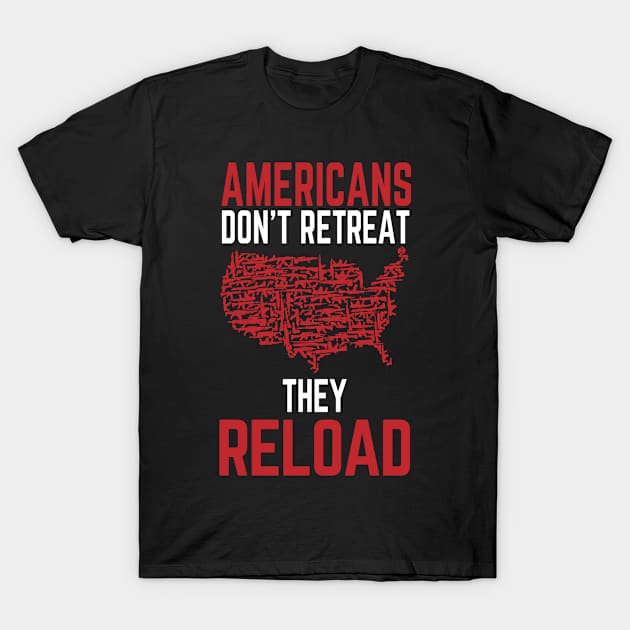 Americans Don't Retreat T-Shirt by veerkun